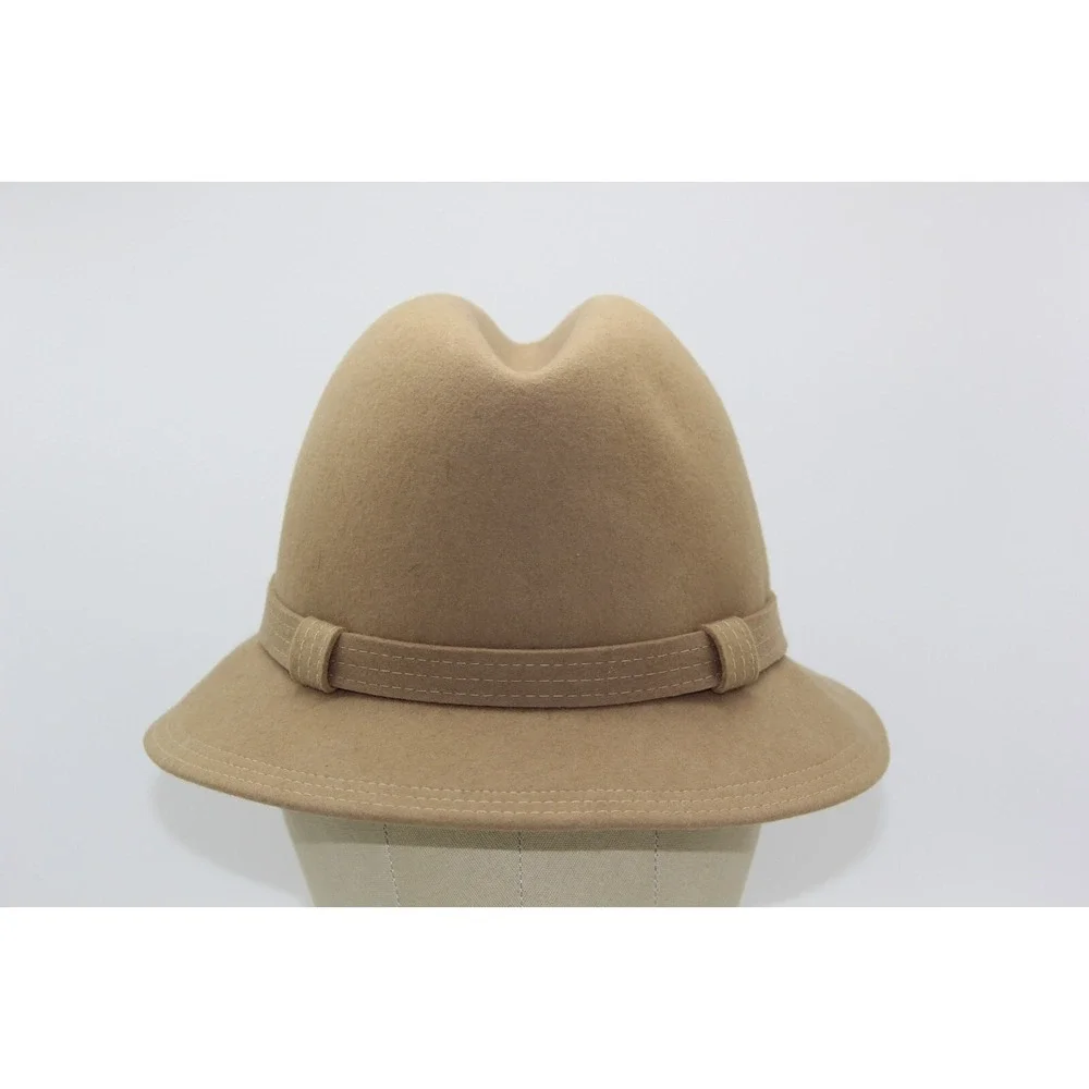 Cappagallo Vintage 100% Wool Felt Fedora Hat Women's Beige